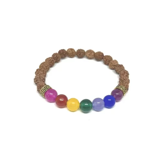 Rudraksha 7 Chakra Bracelet 
