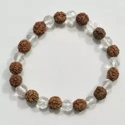 Rudraksha Crystal Bracelet 