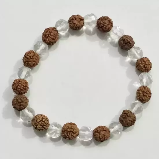 Rudraksha Crystal Bracelet 