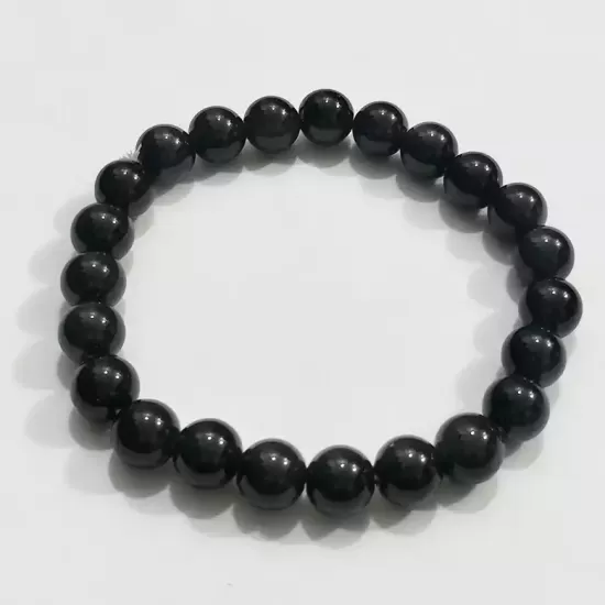 Silver Obsidian Bracelet 