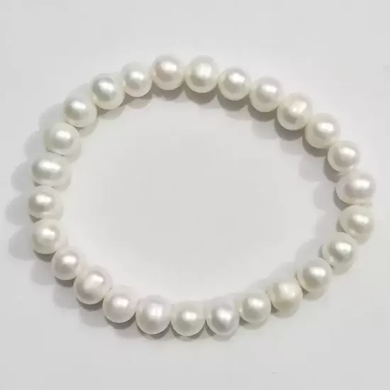 White Pearls Bracelet 