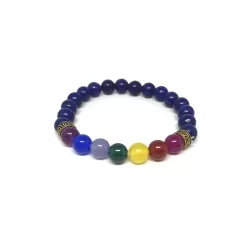 Lapis 7 Chakra Bracelet 