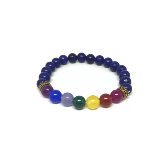 Lapis 7 Chakra Bracelet 