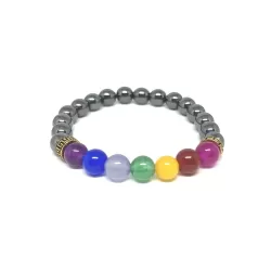 Hematite 7 Chakra Bracelet 