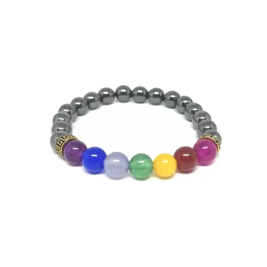 Hematite 7 Chakra Bracelet 