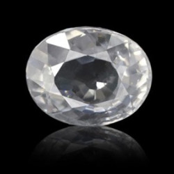 White Zircon Stone 12.09 Carat